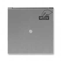3559M-A00700 36  Kryt spínače kartového, s čirým průzorem, s potiskem, ocelová
